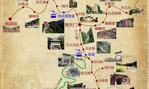 泰山旅游路线天外村上山路线图